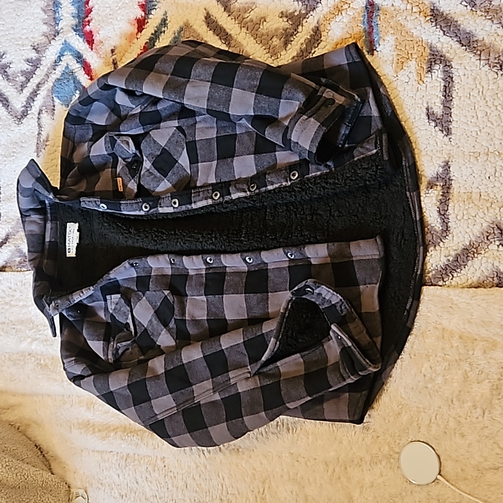 Grey Matix Sherpa flannel Small mens